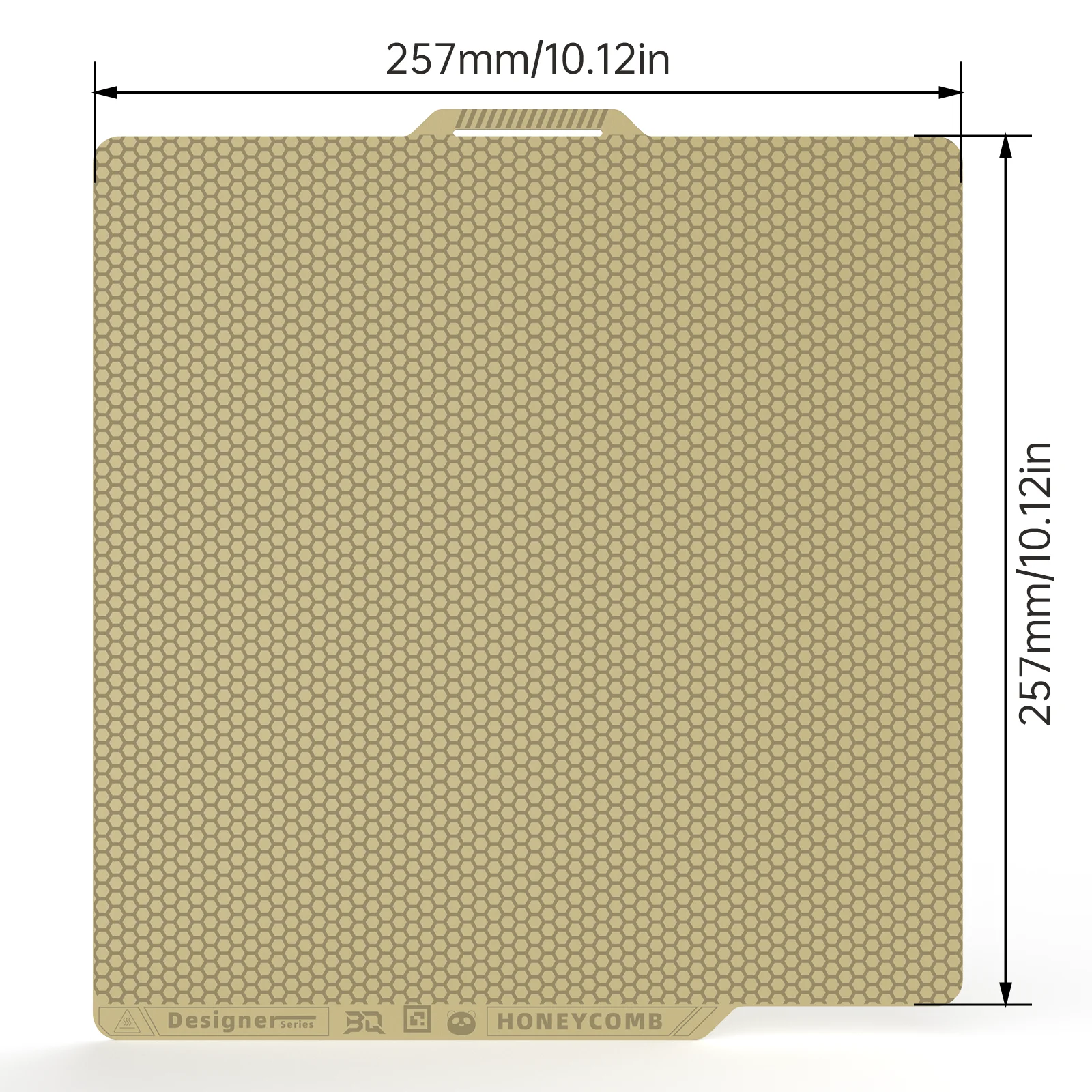 BIQU Upgrades PEI Honeycomb Build Plate 257x257mm For Bambu Lab P1P/P1S/X1/X1C/A1 Double Sided PEI Spring Steel For 3D Printer