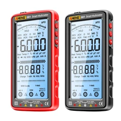 USB Rechargeable Multimeter Digital Voltmeter LCD Screen Auto-Ranging MultiTester Capacitance Resistance Frequency Wholesale