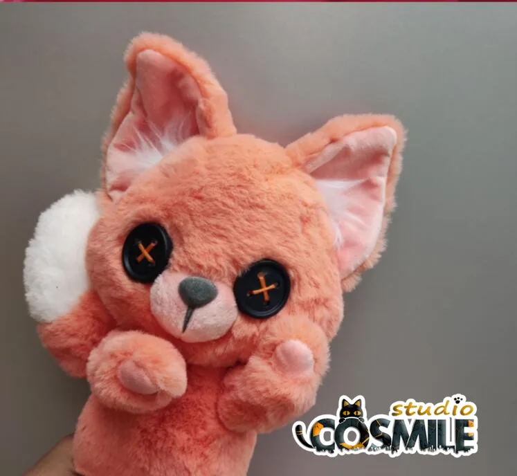 

No attributes Orange Lemon Fox Button Eyes Plushie Stuffed Toy Plush Doll Body with Skeleton Gift Sa KM