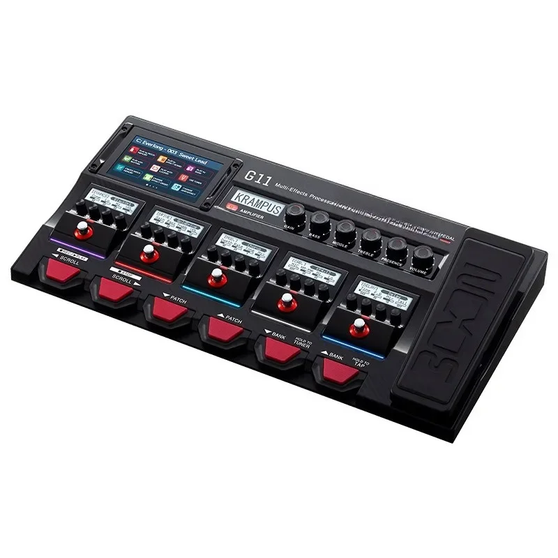 Electric guitar comprehensive effect device, speaker simulation loop built-in rhythm
