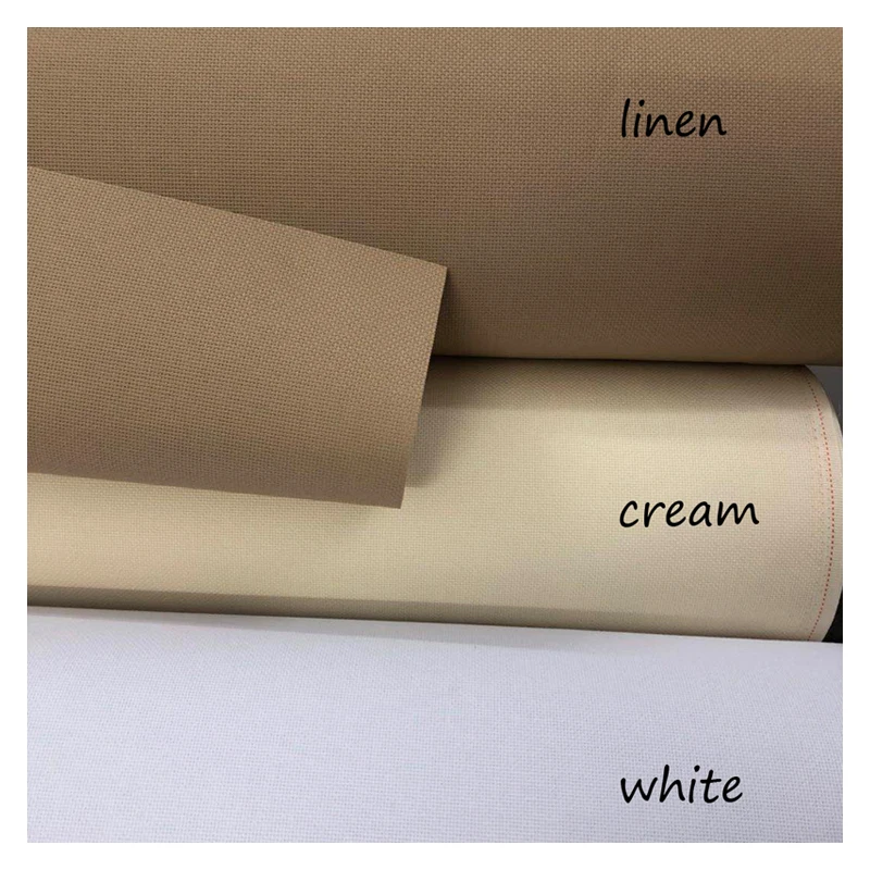 Amishop Canvas Fabric for Cross Stitch, Cream Linen Color, Top Quality, 14ST, 14CT, 100cm x 148cm