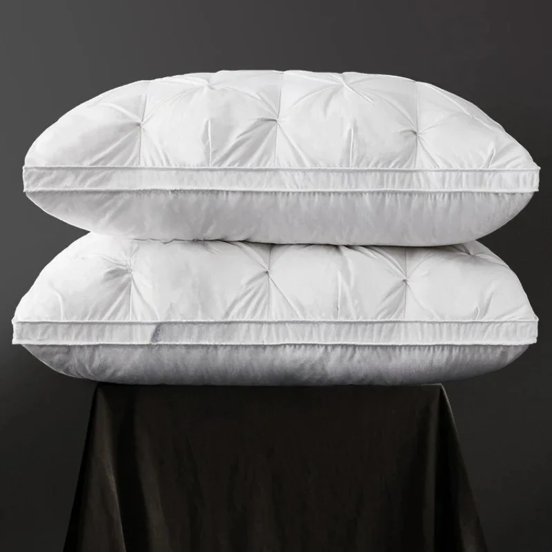 Pillow White Cotton Pillow Cover Rectangle Bedroom Sleep 5-Star Hotel Pillow Low-Mid-high Pillows for Sleeping 2026 Neck Pillow
