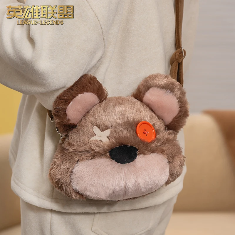 

Genuine League Of Legends Lol Tibbers Bag Game Peripheral Cartoon Doll Shoulder Bag Diagonal Cross Versatile Bag Birthday Gift