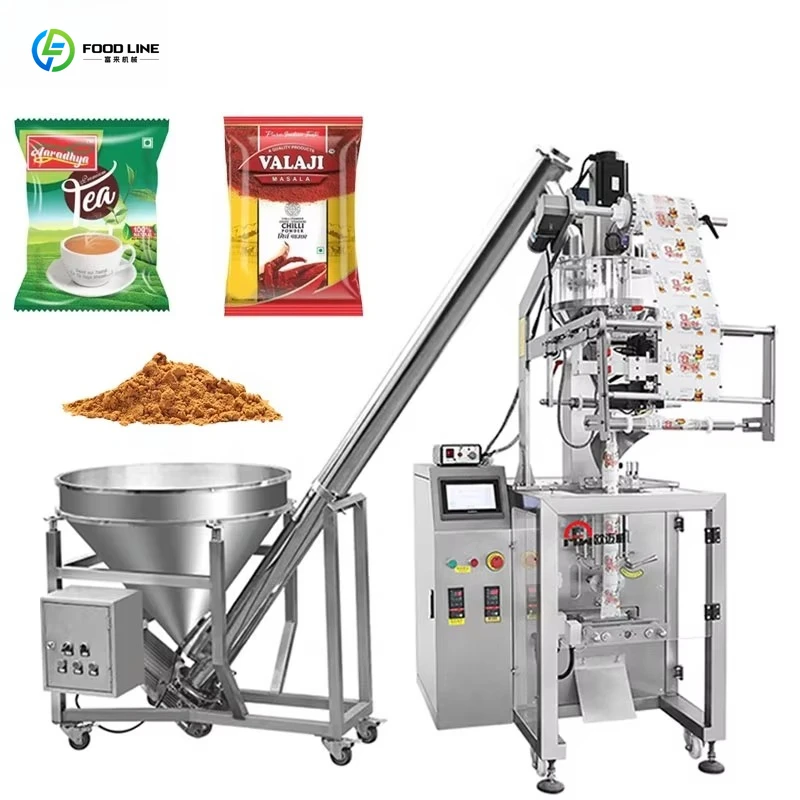 Customized Automatic 500KG Flour Bagging Machine Turmeric Cassava Powder Paper Bag Packing Motor Food Labeling Pouch Film