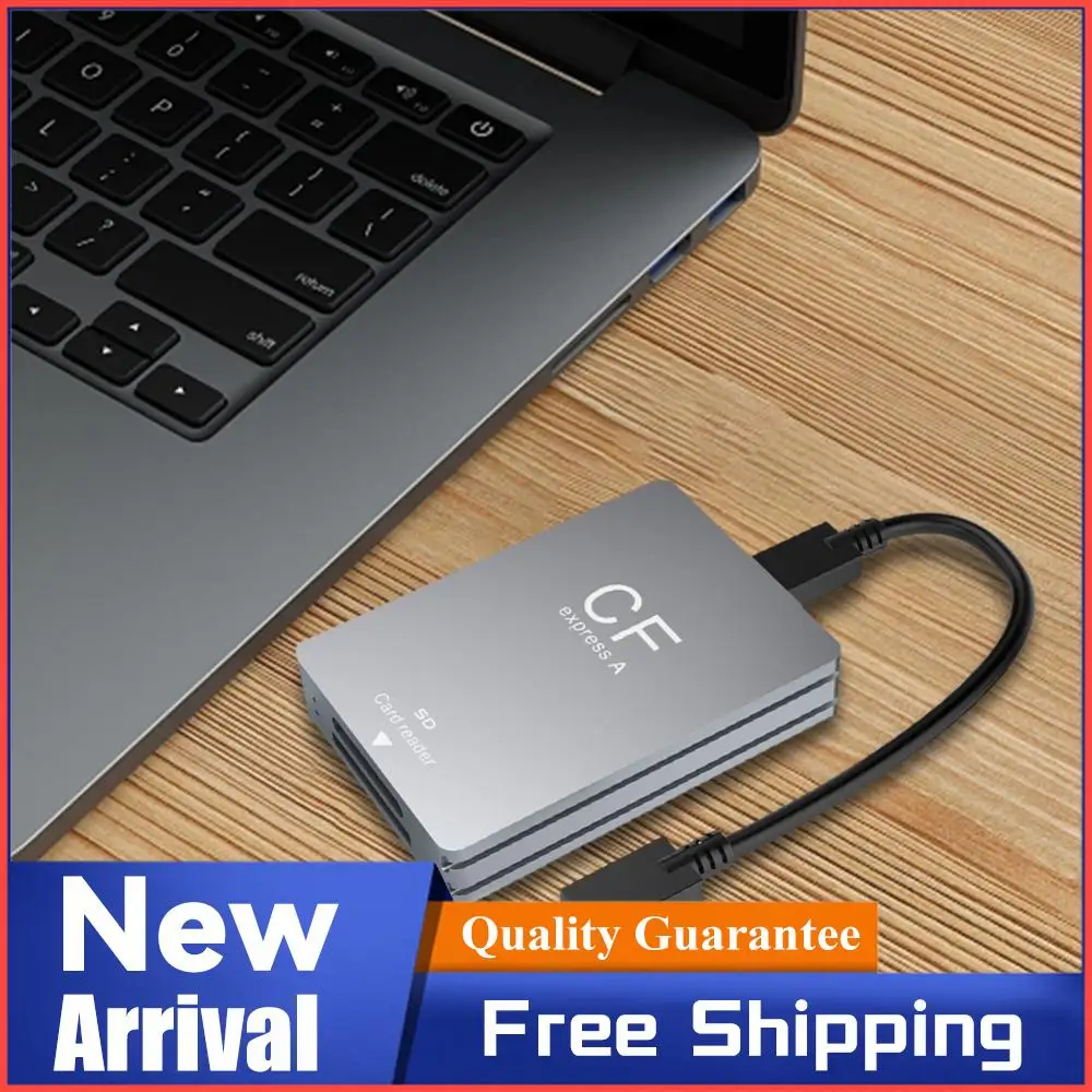 

Устройство для чтения карт памяти 2-в-1 CFexpress Type A и SD, адаптер для карт CF Express Type A, USB 3.2, 10 Гбит/с, с кабелем USB C – USB C/A для зеркальных камер