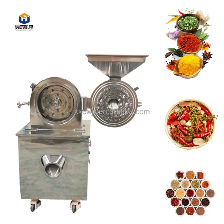CW Universal Pin Mill Grinder Stainless Steel Hammer Mill Herb Spice Pulverizer Machine