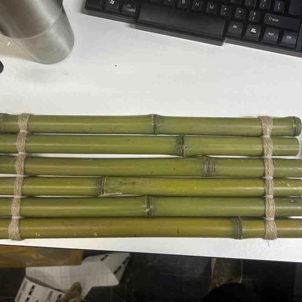 Bamboo Strait Decoration 40cm Non Floating Bamboo Raft Fish Tank Waterfall Board Aquarium DIY Ornament Accessories