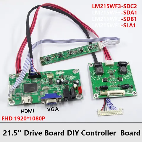 21.5" iMac A1311 LM215WF3 SLA1 SDA1 SDB1 SDC2 Display Screen Controller Driver Board Test Mainboard eDP 1080P