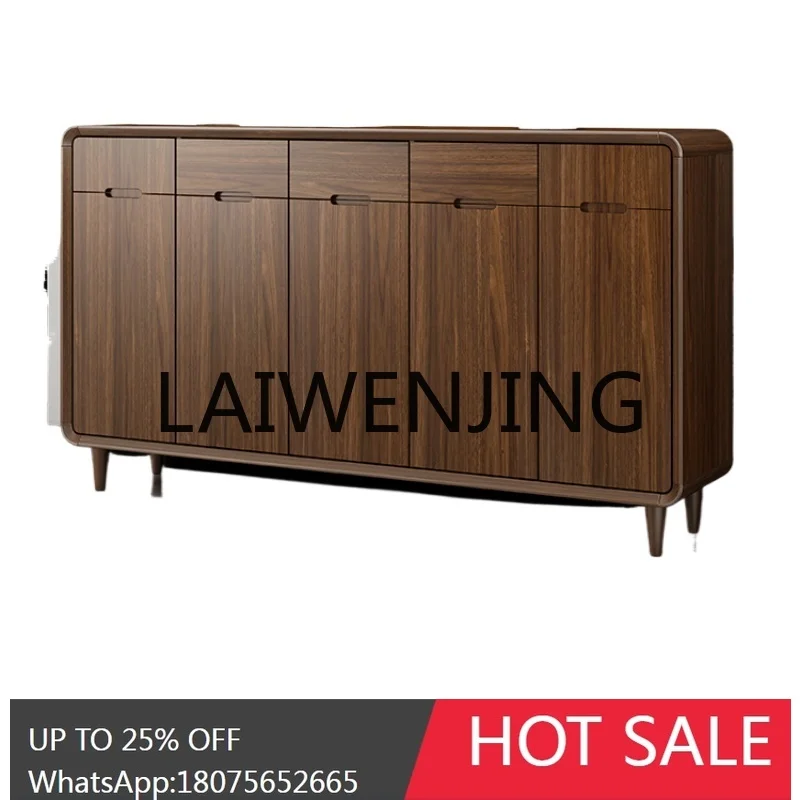 RWJ Solid Wood Shoe Cabinet Pure Solid Wood Entrance Cabinet Integrated Multifunctional Storage