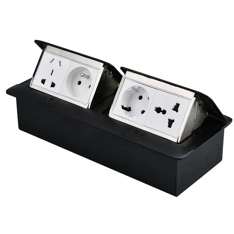 Imagem -06 - Soquete de Mesa Elétrico com Tampa de Carregamento Usb Slow Pop up Outlet eu Socket para Sala de Reunião 120x220 mm