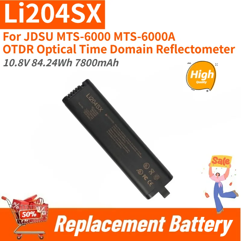 

For JDSU MTS-6000 MTS-6000A OTDR Optical Time Domain Reflectometer High Quality Li204SX Replacement Battery 10.8V 7800mAh