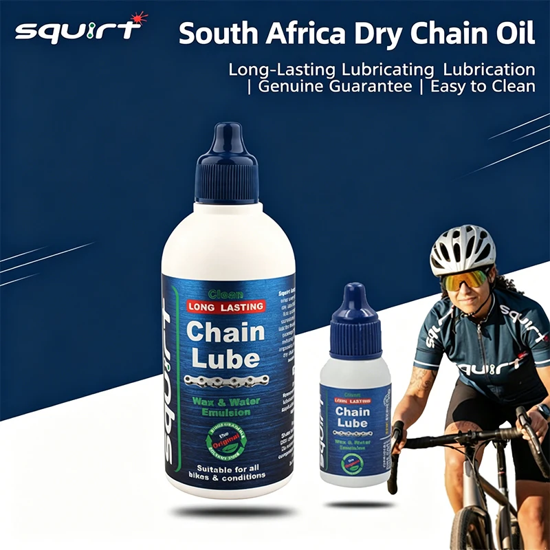 Squirt Chain Lube Wax Based Chain Lube Long Lasting Cleanliness Dust Resistance 120ML