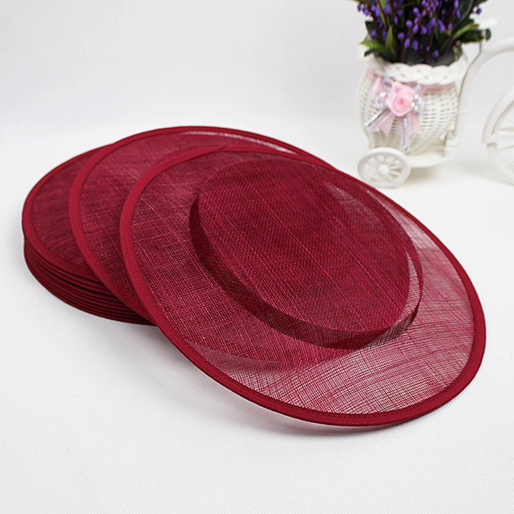 

Sinemay Hat Base Caps Fascinator Sinamay The Straw Hats for Women Cocktail Fascinators