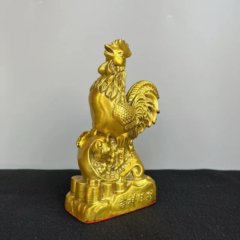 ornament made of pure copper, rooster with the character 