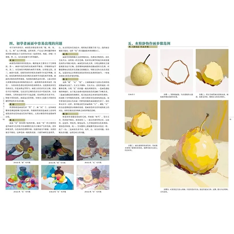 Learn Gouache Painting from Photos: Still Life Color Technique Book with Selected Examples and Tutorials Book