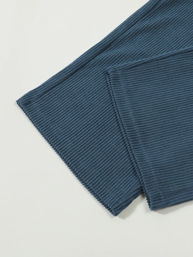 Herren Cord-Cargohose mit Elastischem Bund und Kordelzug, Lässige Hose mit Seitentaschen, Gerades Bein für Frühling und Herbst – Detail 11