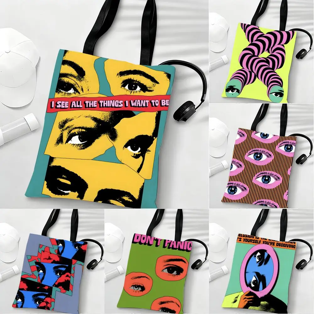 

Сумки для хранения плакатов Creative Eyes: легкие, экологичные, модные, многофункциональные, вместительные, холщовые сумки-тоут через плечо