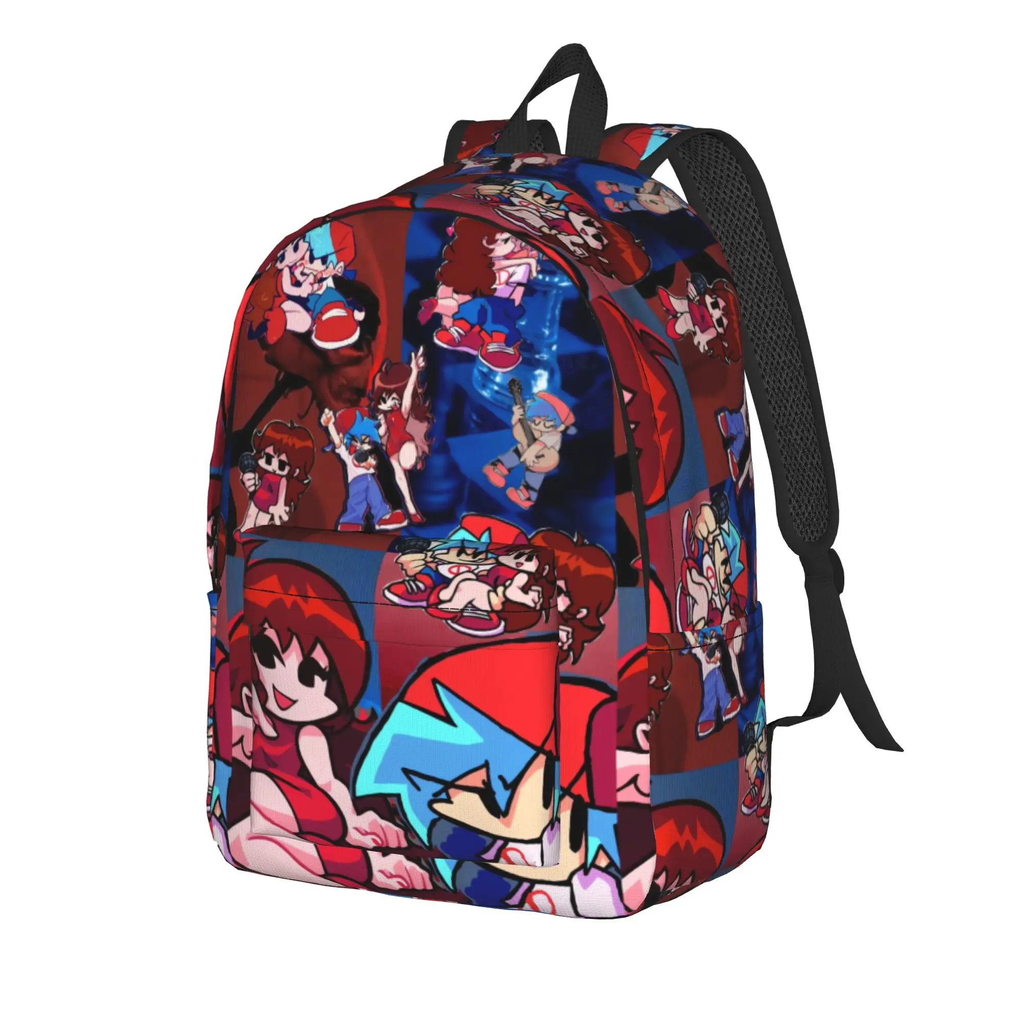 Cartoon Youthful Friday Night Funkin Backpack  Kawaii Backpacks Youth Outdoor Breathable High School Bags Design Rucksack