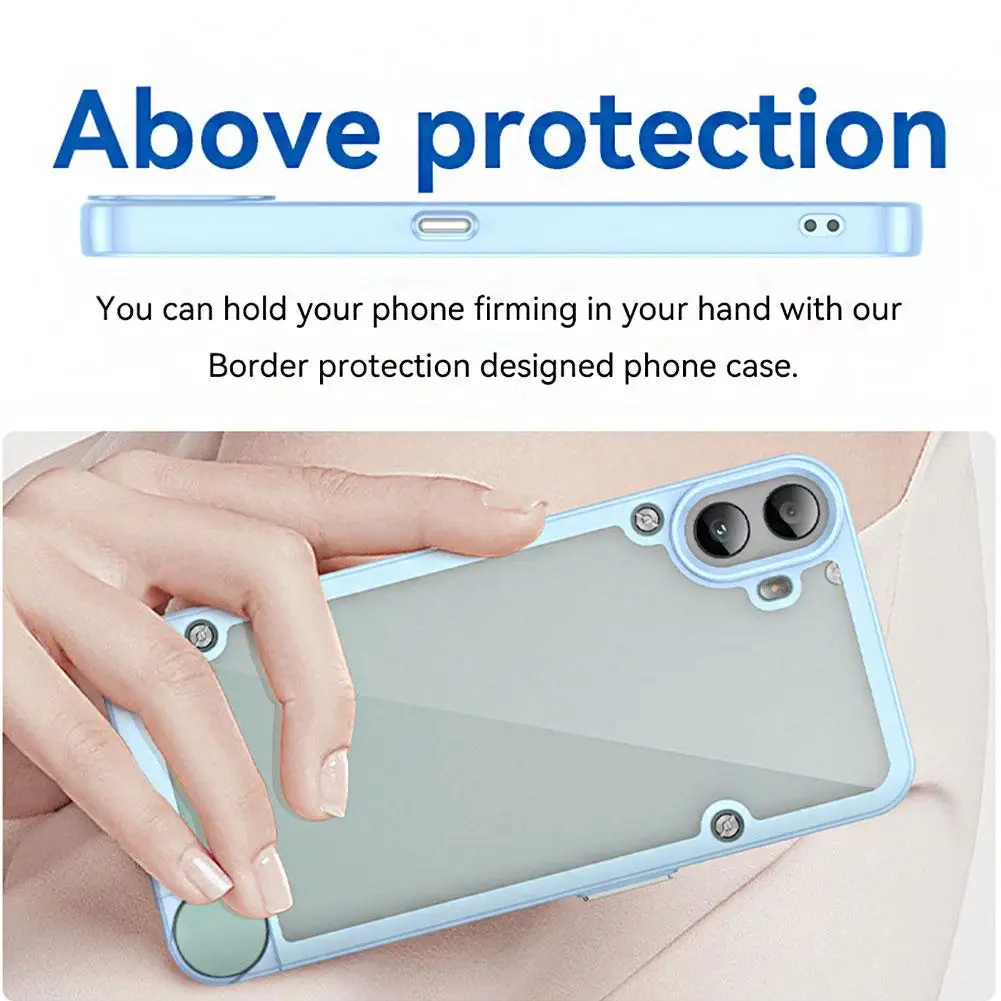 For Nothing CMF Phone 1 Case Scratch Resistant Shock-Absorbing Frame Anti-drop Protective Phone Case Cover for CMF Phone 1