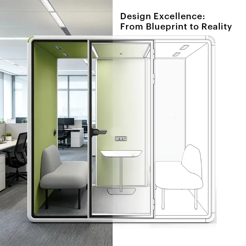 Large Modular Modern Office Pod Soundproof Conference Booth For Tech Startup Teams Hotels & Malls