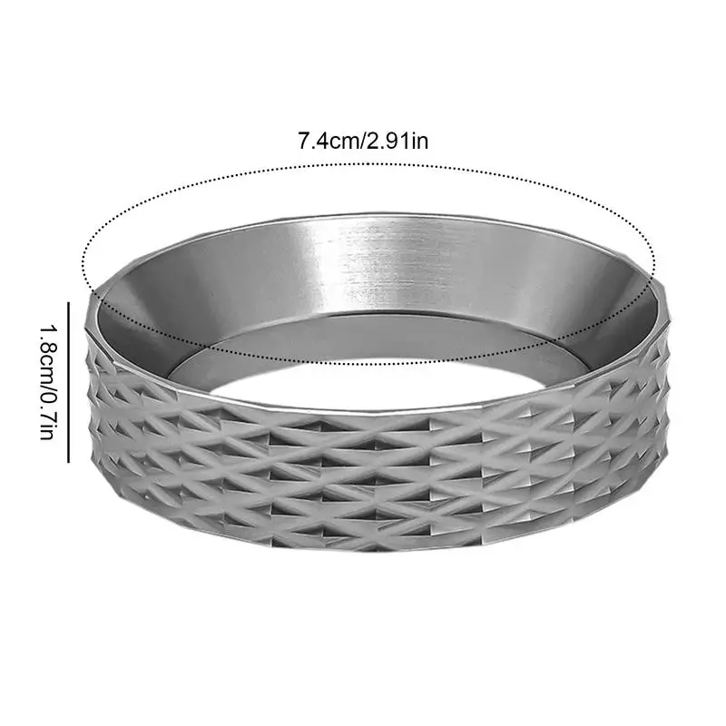 Espresso Dosing Ring Aluminum Alloy Magnetic Dosing Ring Funnel Innovative Multifunctional Quantitative Powder Collection Coffee