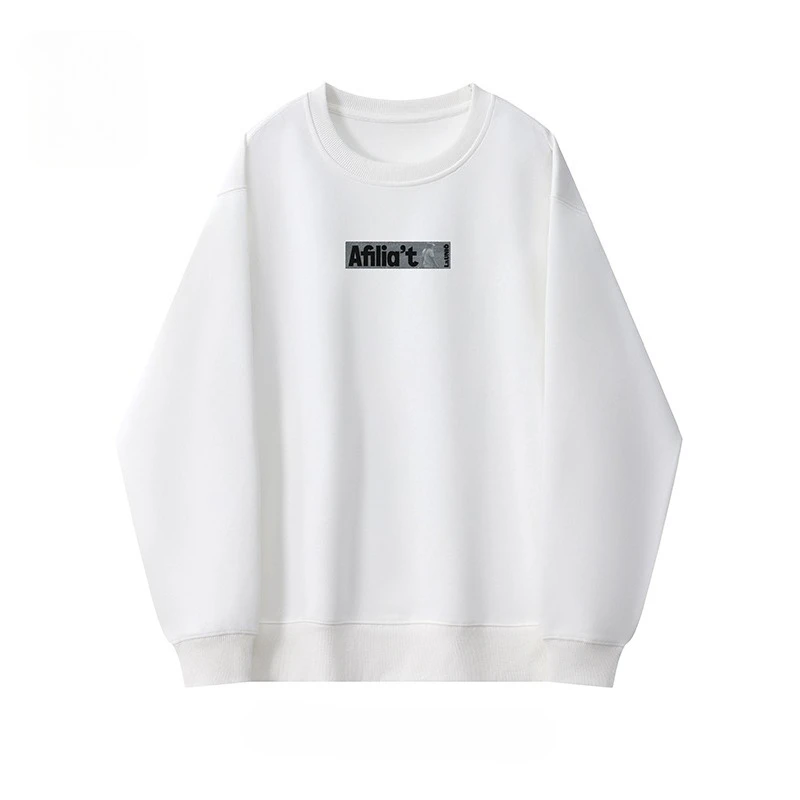 

Miniso's new autumn long-sleeved round-neck hoodie for men, loose and versatile pullover hoodie top