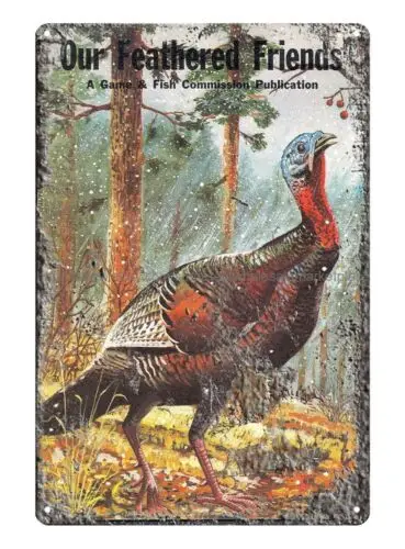 Hunting Birds Collectible Bird Hunting Upland Game and Waterfowl tin sign