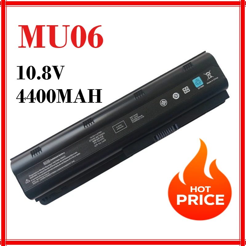 Batterie d'ordinateur portable 4400MAH Applicable à HP MU06 CQ42 CQ43 CQ32 G42 G32 CQ62 CQ72