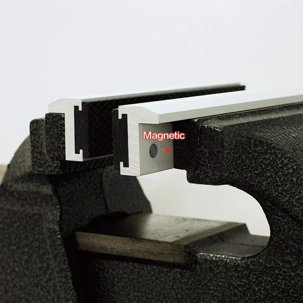 Magnetic Aluminium Alloy Rubber Vise Jaws Pads Universal 4 5 6 Inch Soft Vise Jaws Covers Protector for Any Metal Vise