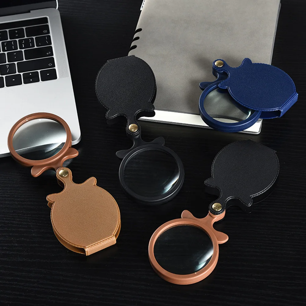 

1Pcs 64mm Portable Magnifying Glass Mini Reading Observation Tool Durable ABS Rubber Cover for Elderly Students Maps Stitch Work