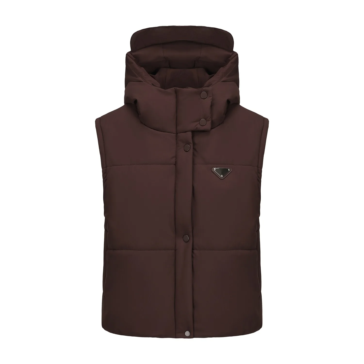 Nueva moda Otoño/Invierno Casual manga larga cuello alto cremallera Color sólido Slim Fit ropa acolchada de algodón con capucha, 3 colores