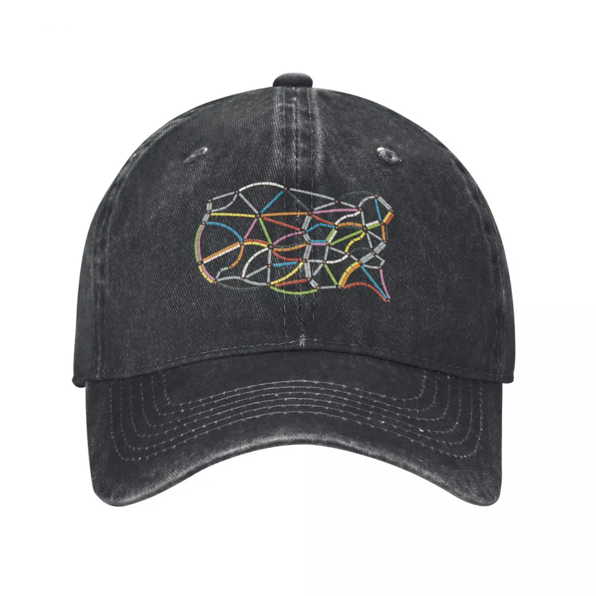 Ticket to ride map Baseball Cap tea Hat Snap Back Hat party Hat Female Men's