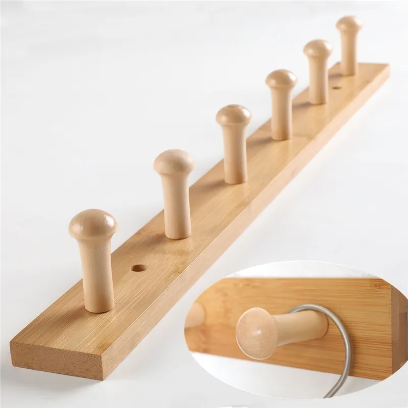 

Hanging Clothes Rack Coat Bags Storage Wall Mounted Clothes Rack Bedroom Entrance Hall Clothing Hanger Hooks Furniture Home