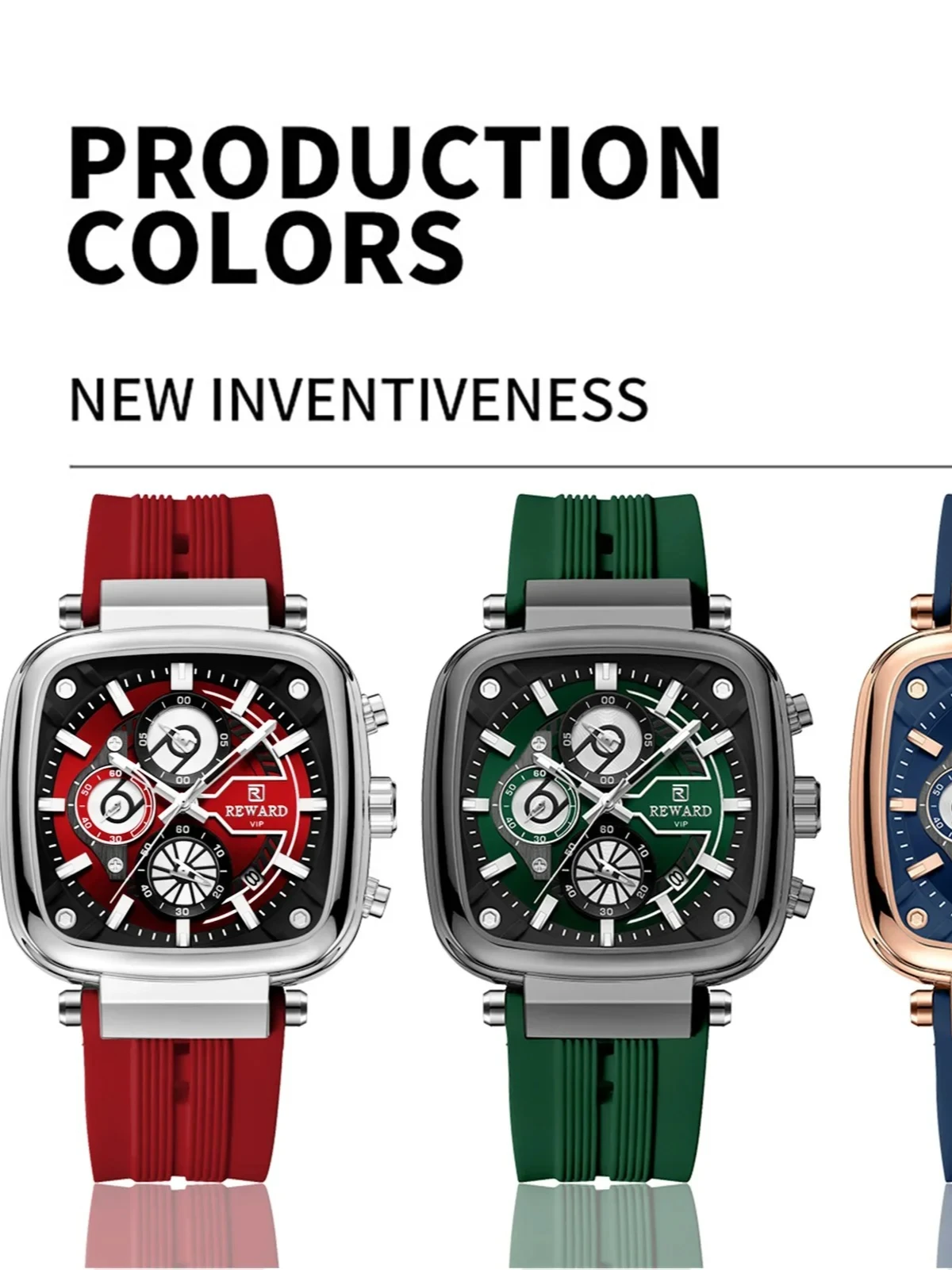 مكافأة 831509 الترفيه الرياضة كوارتز ساعة رجالي متعددة الوظائف كرونوغراف تاريخ تلقائي ساعات الموضة للرجل Reloj Hombre