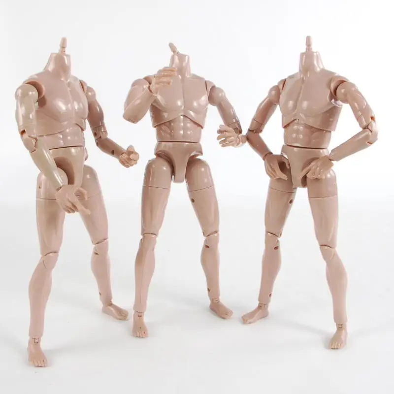 1 pièce 1/6 corps de garçon peau bronzée normale Mannequin modèle 31 cm hauteur corps masculin forte poupée humanoïde homme poupée accessoires cadeau jouets