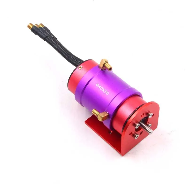 FATJAY RC Hobby 4082-1600KV 2000KV Water Cooling Brushless Motor 6S Battery with Water-cooling Jacket Motor Mount for RC Boat