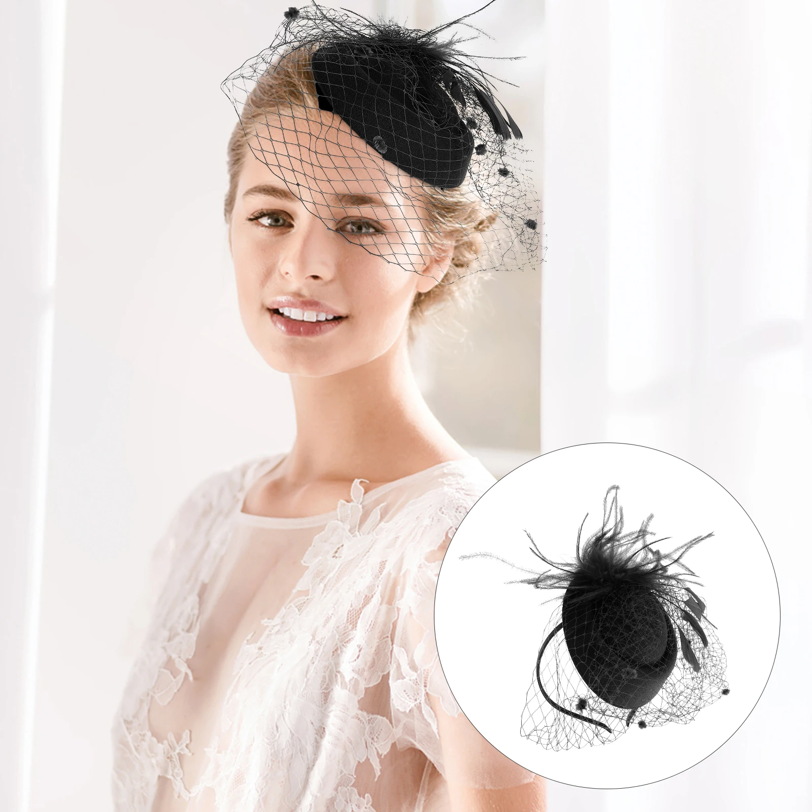 

Hat Hair Accessories for Women Wedding Fascinators Bridal Headband Headpiece Headwear