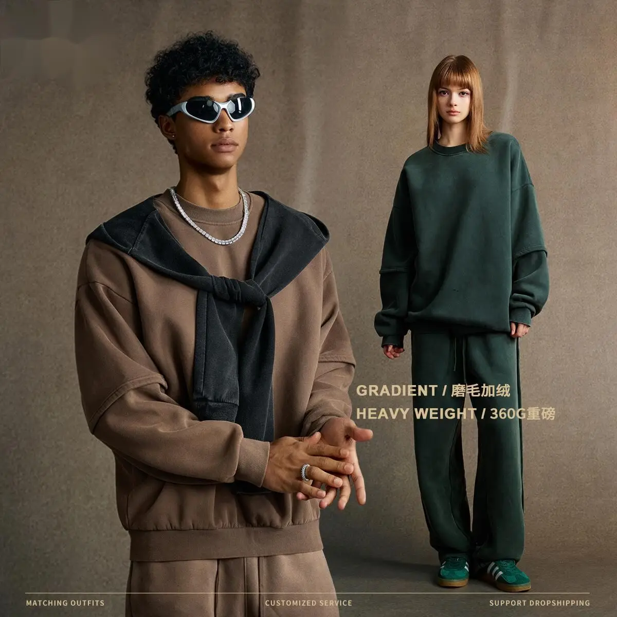 

Trendy Men's Vintage Washed Fleece Sweatshirt Patchwork Snowflake Print Round Neck Pullover Casual Winter Top 6RQN