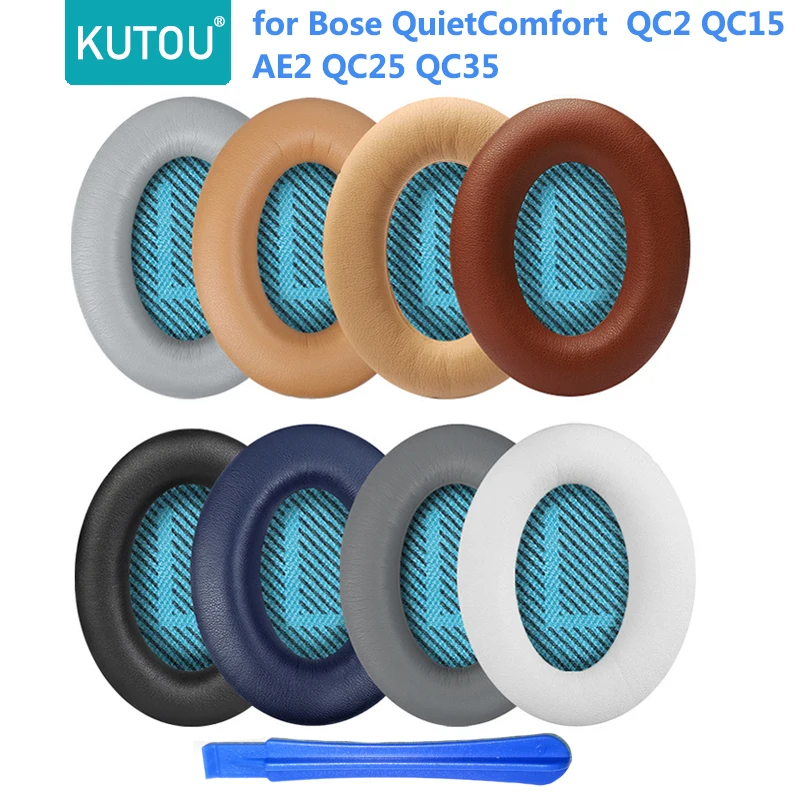 KUTOU Replacement Earpads for Bose QuietComfort 35 QC35 ii QC15 QC25 Ear Pads Cushion QC 35 ii 15 25 SoundTrue Headphone Cover