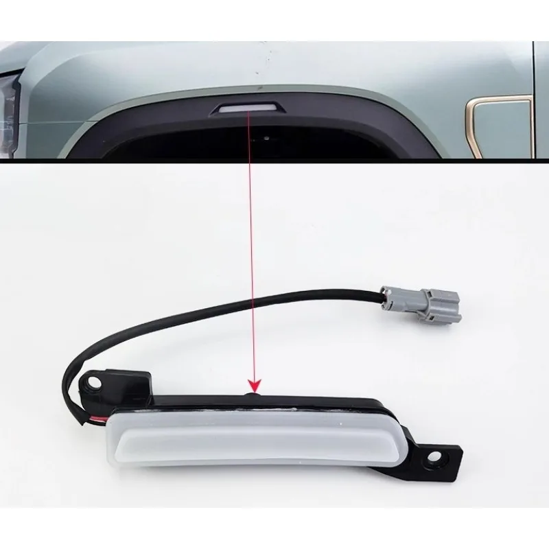 

F26-4417010AB 1pc Front Rear Left Right Wheel Brow Light Tire Decorative Panel Lights for Jetour Traveler Shanhai T2