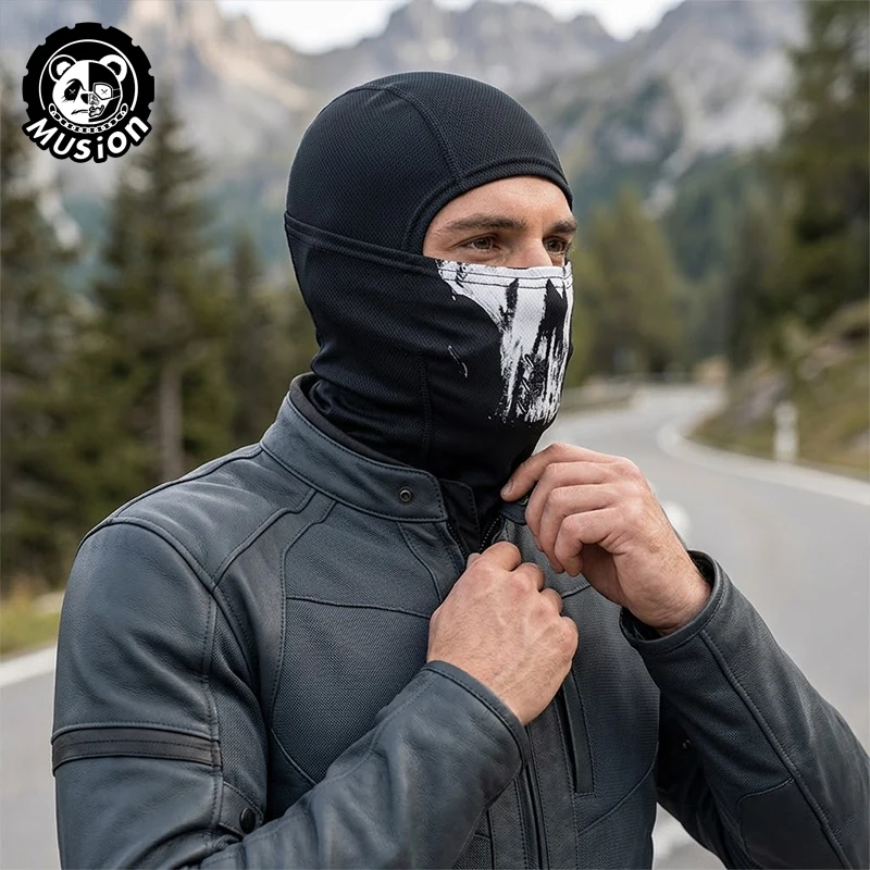 Musion Balaclava Blackout Mütze Totenkopf-Party-Stil Sonnenschutz Atmungsaktive Camping Outdoor-Mütze – Detail 2