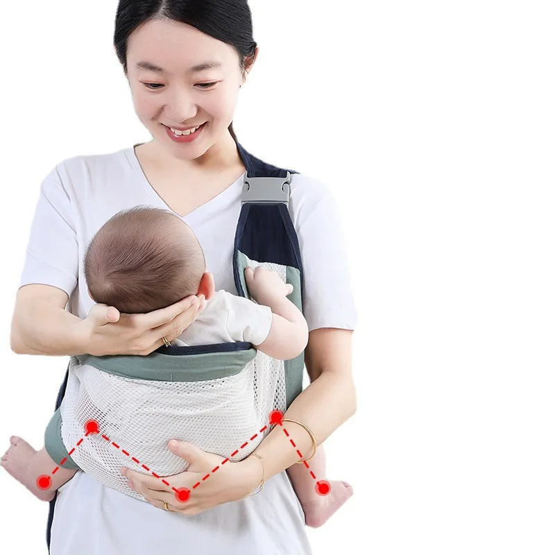 Baby Go out Waist Stool Front Hugging Shoulder Strap Newborn Multi-functional Dual-use Baby Holding Tool  Summer P3