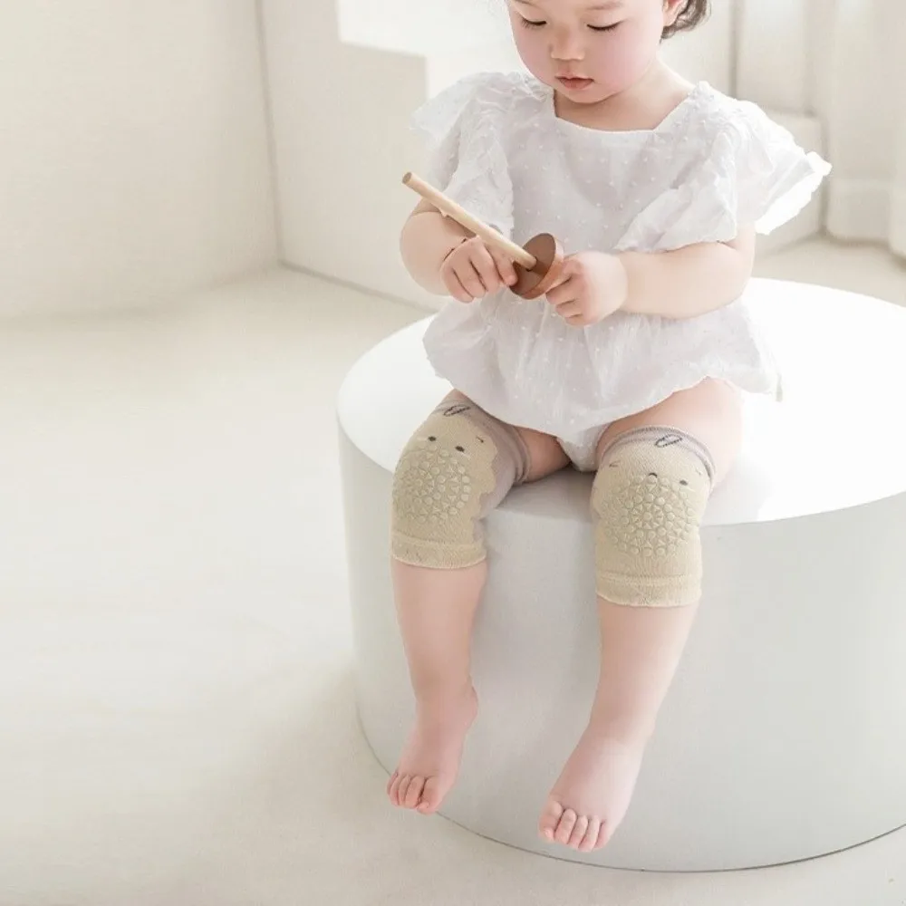Summer Thin Knee Pads Soft Knit Cotton Anti-Slip Infant Knee Protector Safety Protector Cartoon Patterns Knee Elbow Protector
