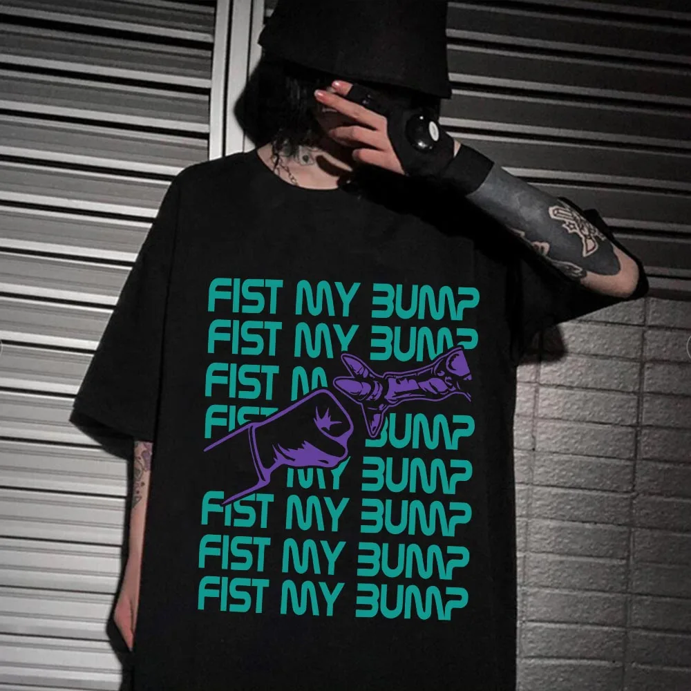 Project-Hail-Mary Fist My Bump Graphic T-shirt Man Woman Harajuku Short Sleeve O-neck Casual Shirt