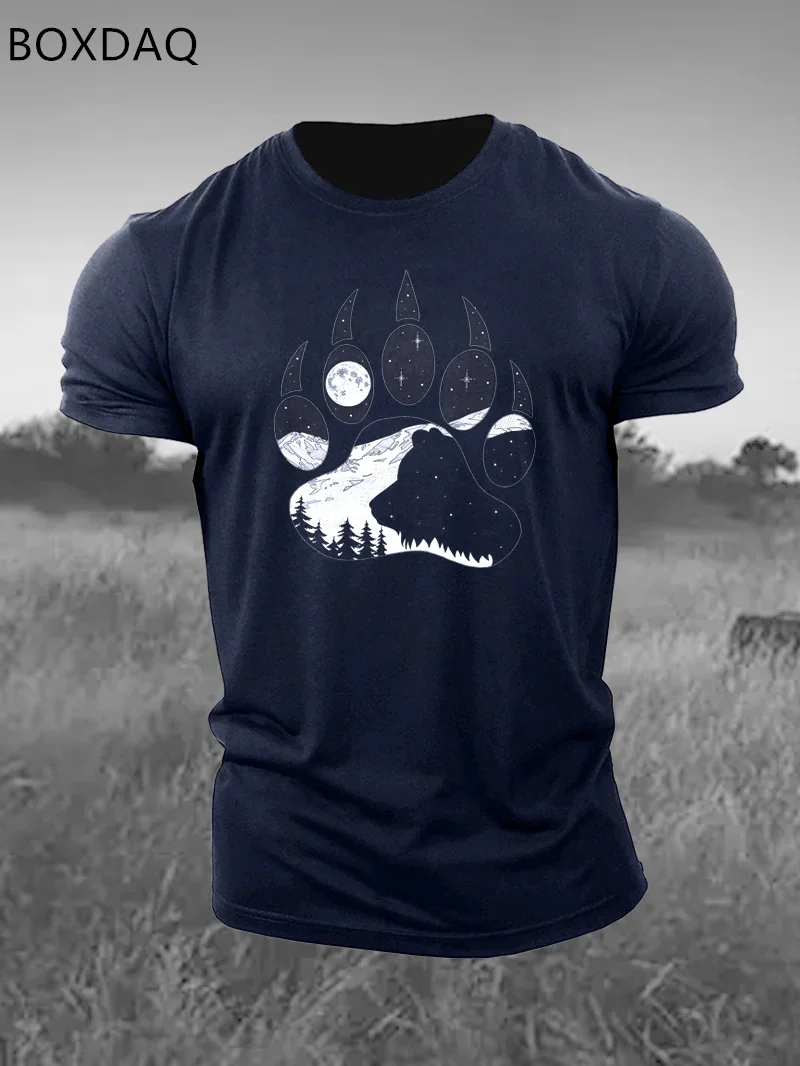 Beest Klauw Zeehond Heren T-Shirts Zomer Korte Mouw 3d Print Gym Sport Tops Losse O-hals Casual Fitness Workout Sportieve Mannelijke T-Shirts