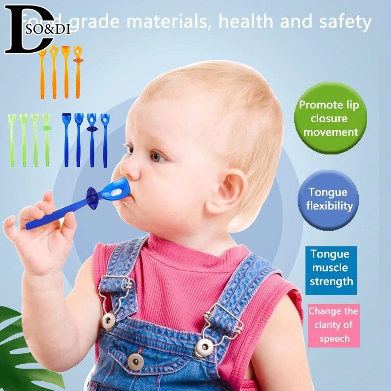4Pcs Tongue Oral Muscle Training Tool Tongue Muscle Trainer Portable Oral Lips Muscle Exerciser Recovery Tool For Dysarthria