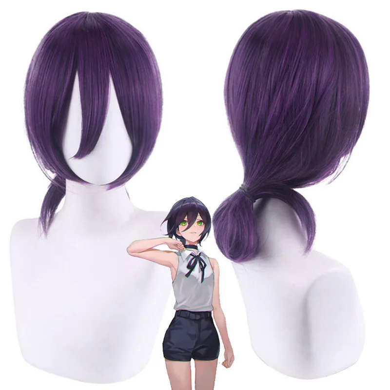 Peruka do cosplay Chainsaw Man, peruka anime japońskiego, peruka wielofunkcyjna do przebrania Denji, Power, Reze, unisex, akcesoria do kostiumów na Comic Con, sceniczne.