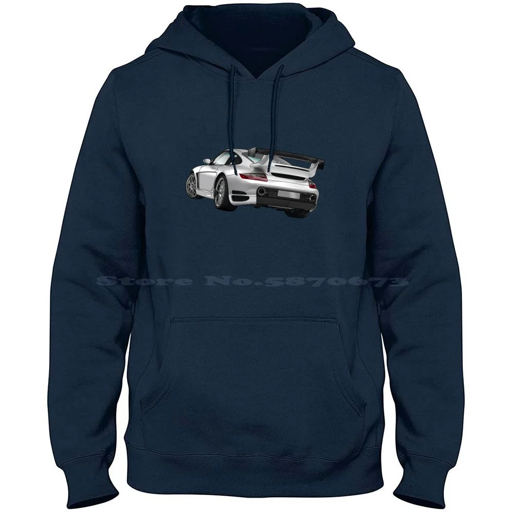 

Gemballa White 100% Cotton Hoodie Gemballa Gtr 650 Exotic Fast Supercar