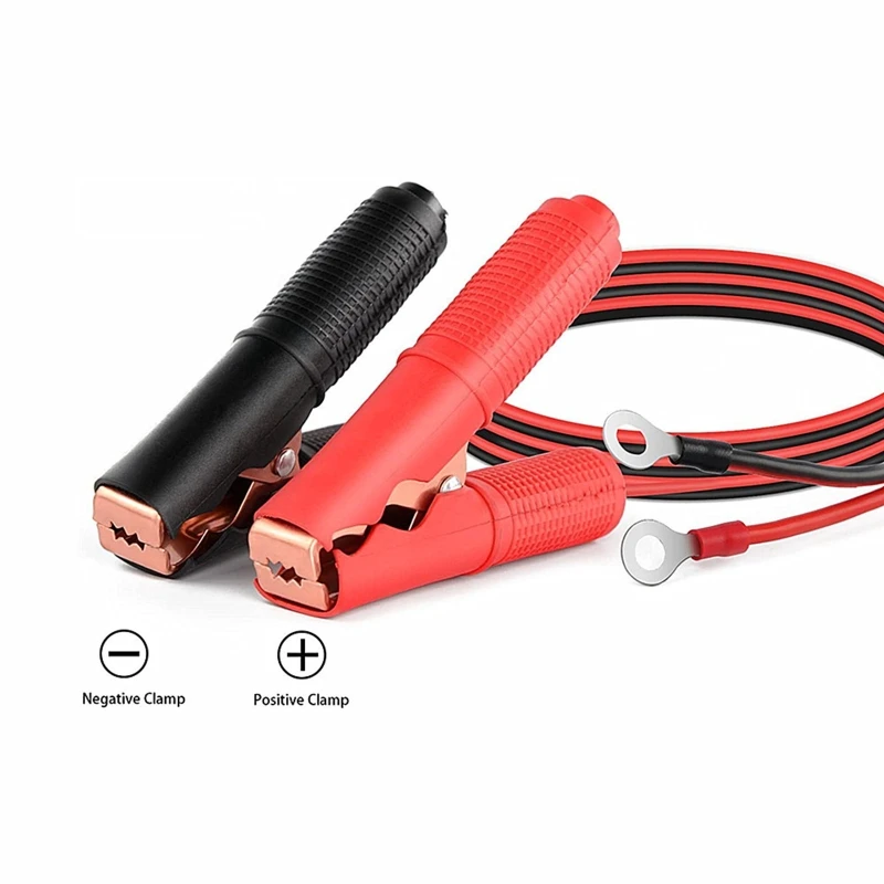 Conector de Clip de cocodrilo de batería de fusible 30A, Cable de carga de extensión, adaptador de liberación rápida, desconexión para coche y