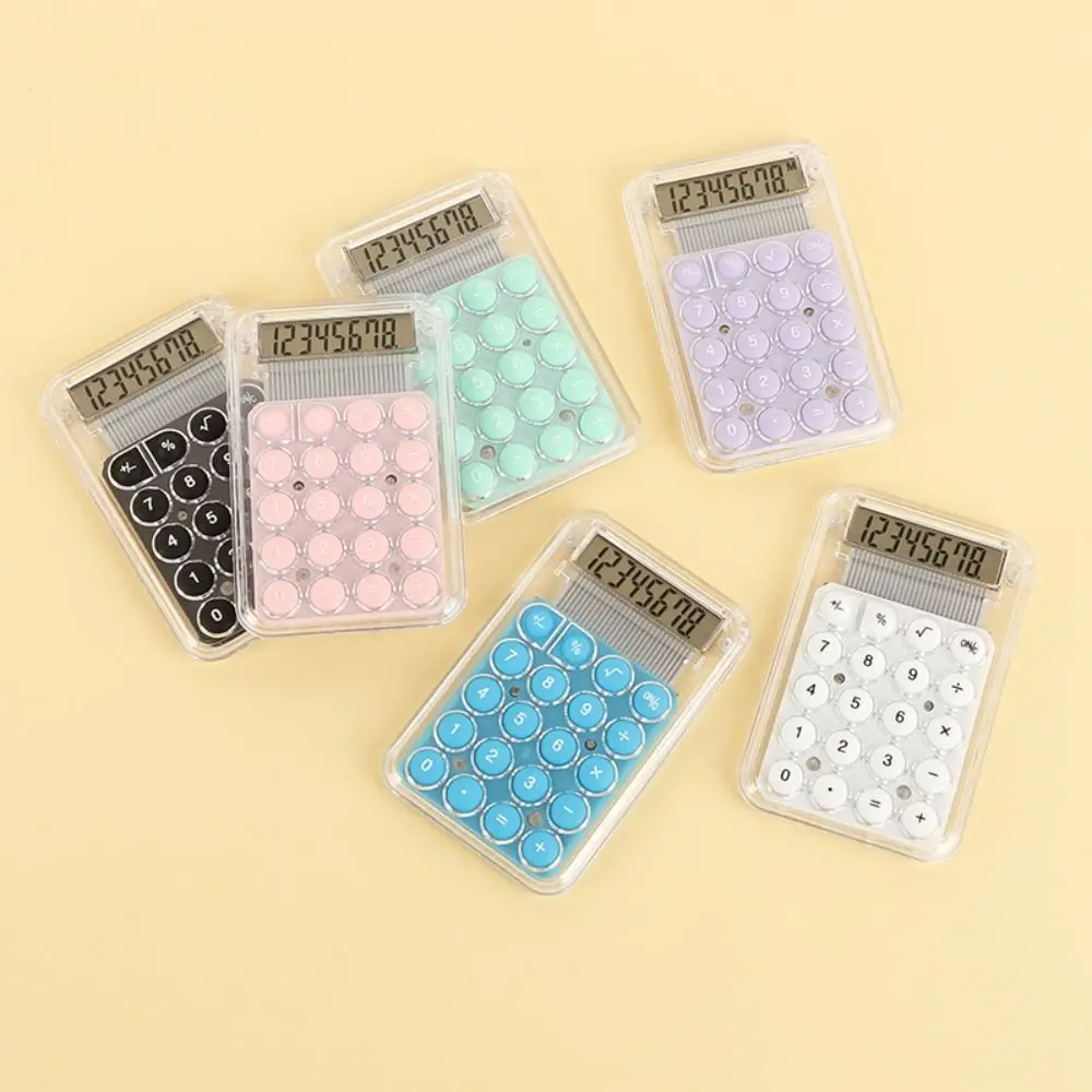 High Quality ABS Calculator Stationery Mini Candy Color Calculator Multifunctional Learning Supplies Electronic Calculator